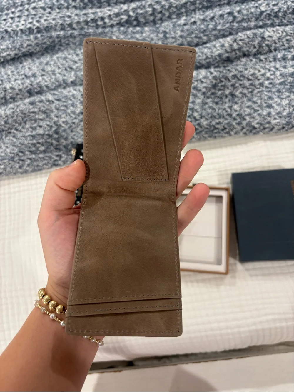 Andar Ranger Slim Card Wallet - Brown